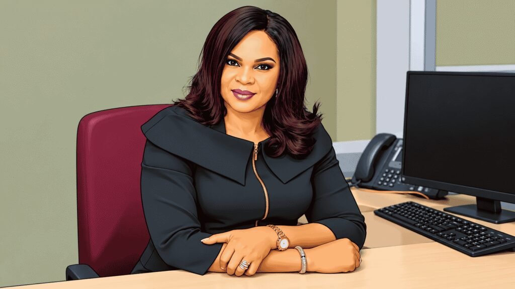 Caricature image of Lynda Saint-Nwafor