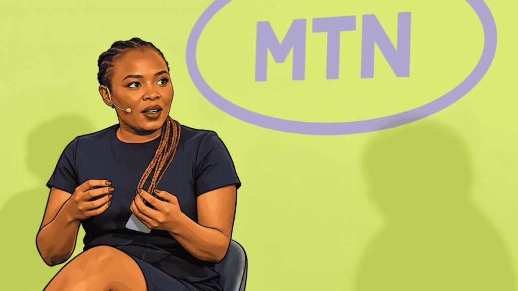 Caricature image of Nompilo Morafo speaking