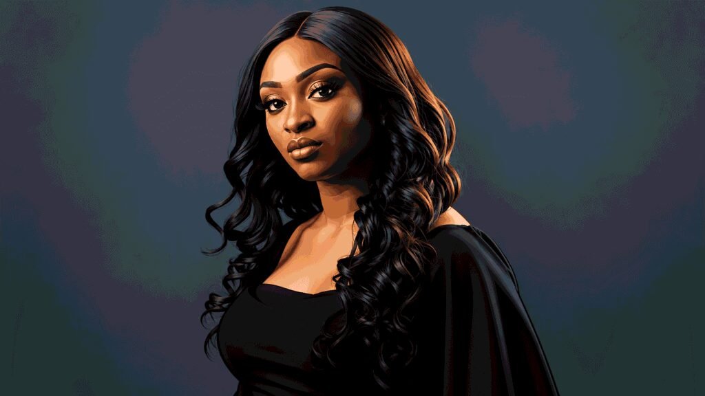 Caricature portrait of Ola Brown