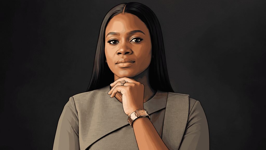 Caricature portrait of Oluchi Okafor 