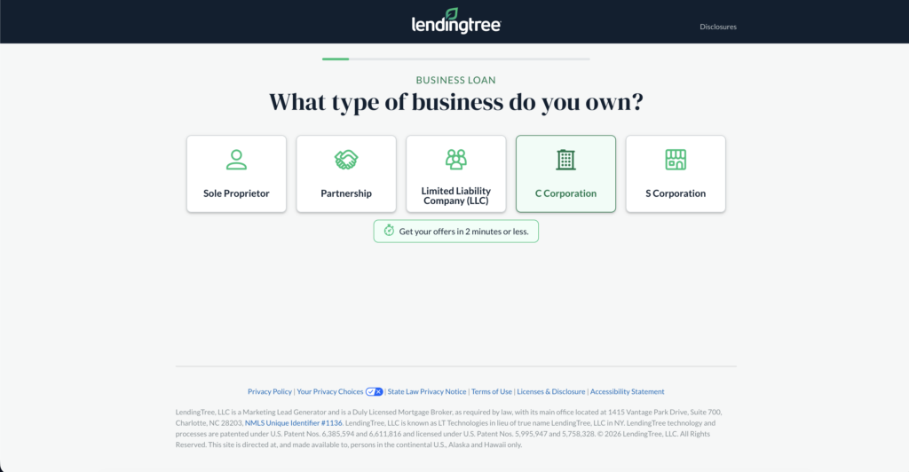 lendingtree ques 1.0