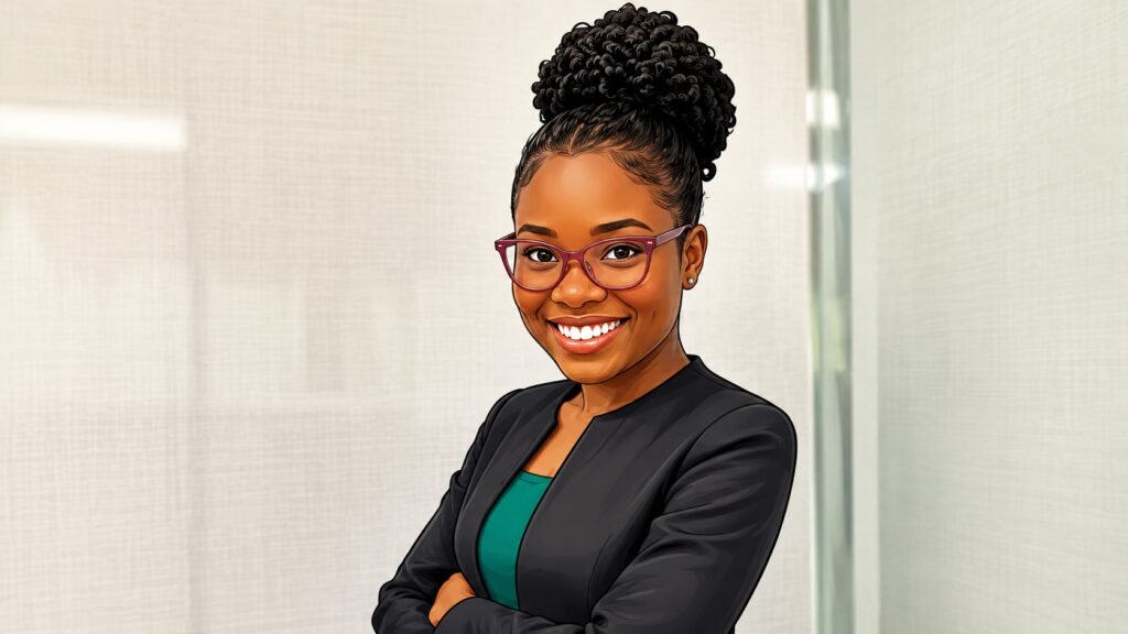 Matilda Adefalujo's portrait caricature