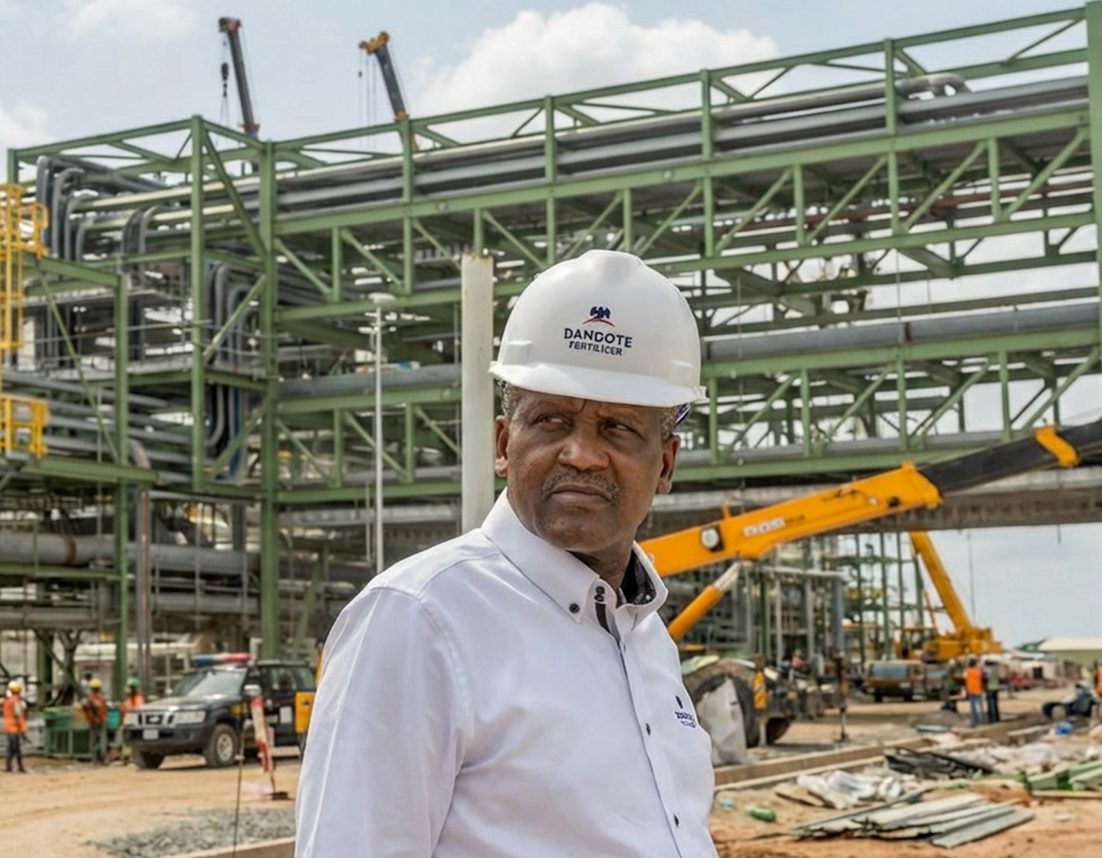 Aliko Dangote in his refinery